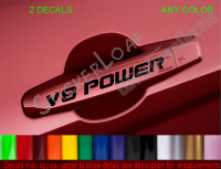 V8 POWER Door Handle Decals Set of 2